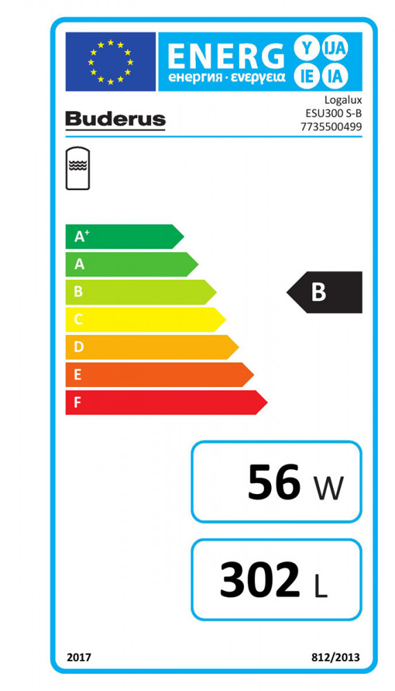 Buderus Edelstahl Speicher Logalux ESU160 200 300 Warmwasserspeicher 300
