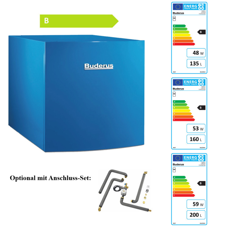 Buderus Speicher Logalux L135/2R  L160/2R  L200/2R Warmwasserspeicher liegend