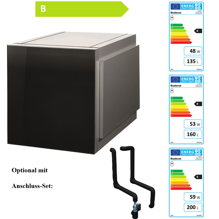 Buderus Speicher Logalux L135.3  L160.3  L200.3 RS-B Warmwasserspeicher liegend